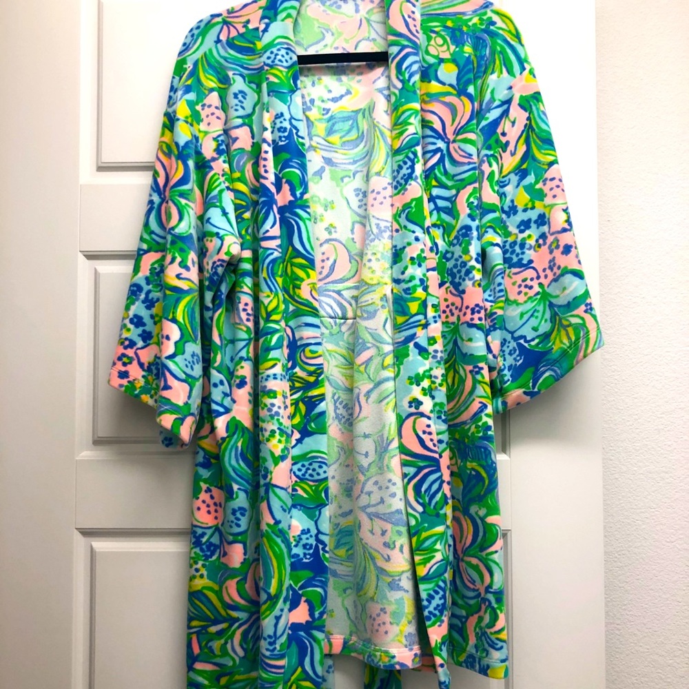 Lilly Pulitzer velour robe